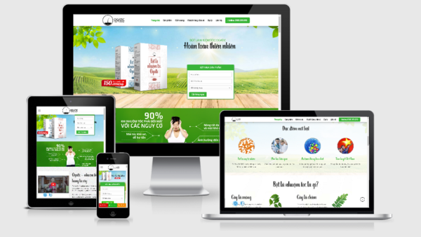 Landing page giới thiệu bột nhuộm tóc Ogatic