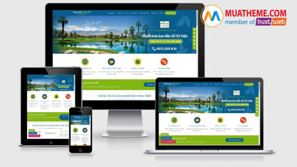 Theme Wordpress landing page bất động sản - Arise Resort