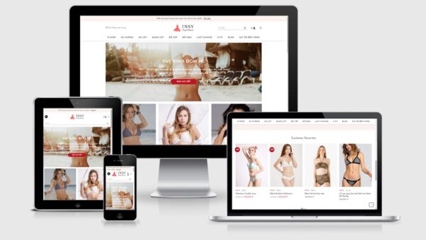 Theme Wordpress thời trang bán Bikini, nội y