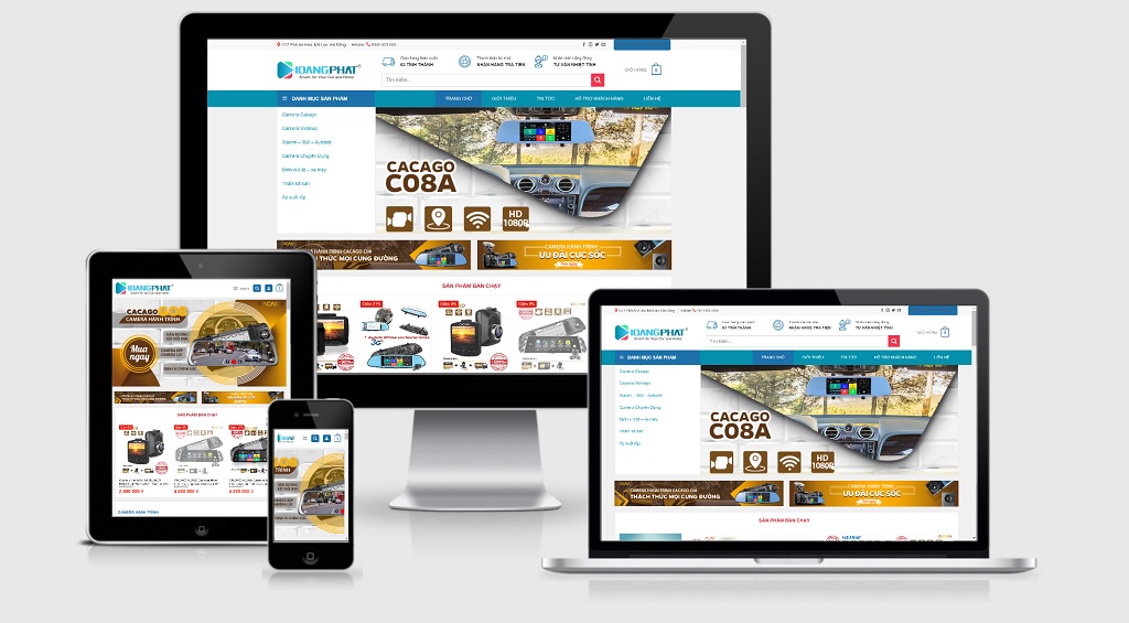 Theme Wordpress bán camera hành trình - thiết bị kỹ thuật số