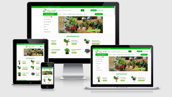 Theme Wordpress bán chậu cây, cây cảnh, cây xanh mẫu số 2