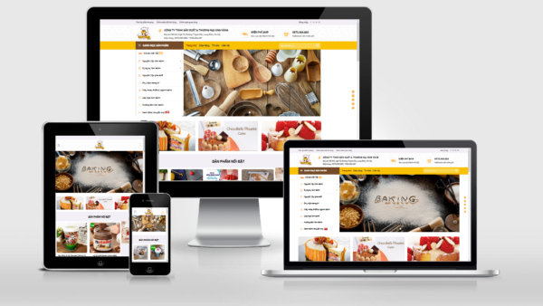 Theme Wordpress bán dụng cụ làm bánh