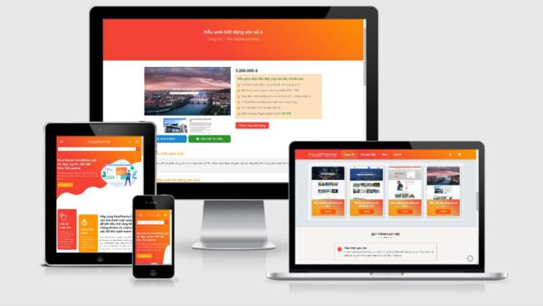 Theme wordpress bán theme, giao diện web mẫu số 2