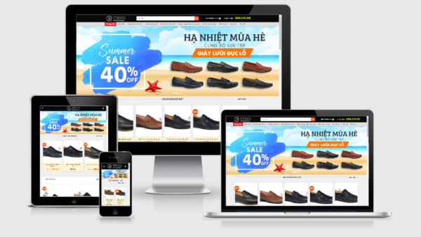 Theme Wordpress bán giày nam đẹp, sang trọng, chuyên nghiệp