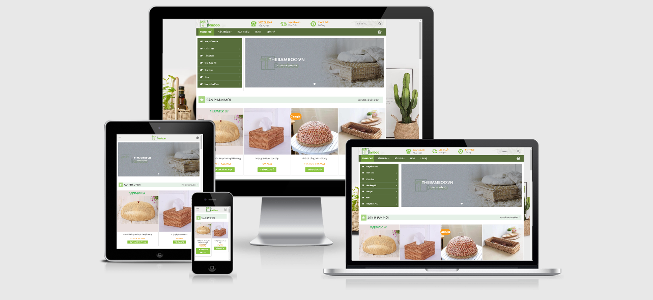 Theme Wordpress bán hàng thủ công mỹ nghệ The Bamboo
