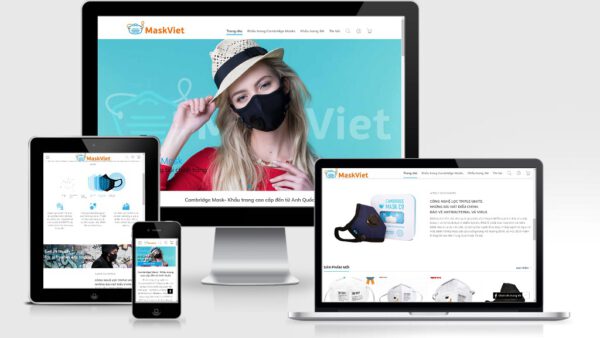 Theme Wordpress bán khẩu trang mẫu số 1