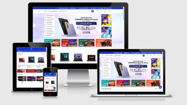 Theme Wordpress bán laptop, máy tính mẫu số 2