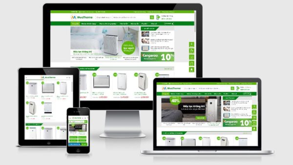 Theme wordpress bán máy lọc khí, lọc nước mẫu số 2