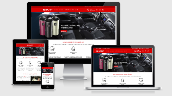 Theme Wordpress bán máy lọc khí trên Oto