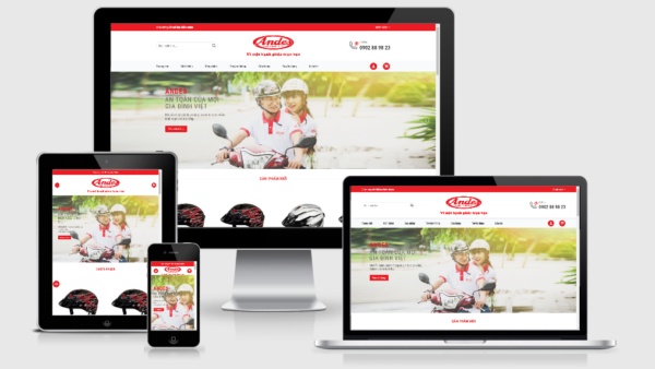 Theme wordpress bán mũ bảo hiểm Andes