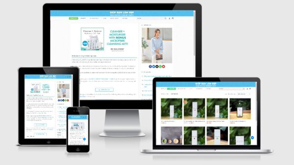 Theme Wordpress bán mỹ phẩm - GiupBanLamDep