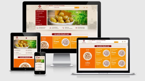 Theme Wordpress bán ô mai, đồ ăn vặt, quà tặng, bánh kẹo