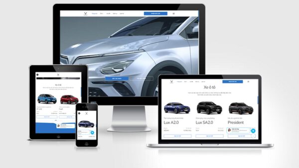 Theme wordpress giới thiệu ô tô Vinfast mẫu số 2