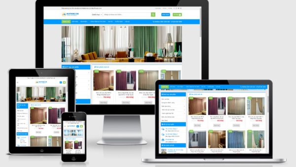 Theme wordpress bán rèm cửa, giấy dán tường
