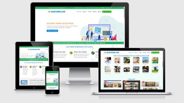 Theme wordpress bán theme, giao diện web mẫu số 3