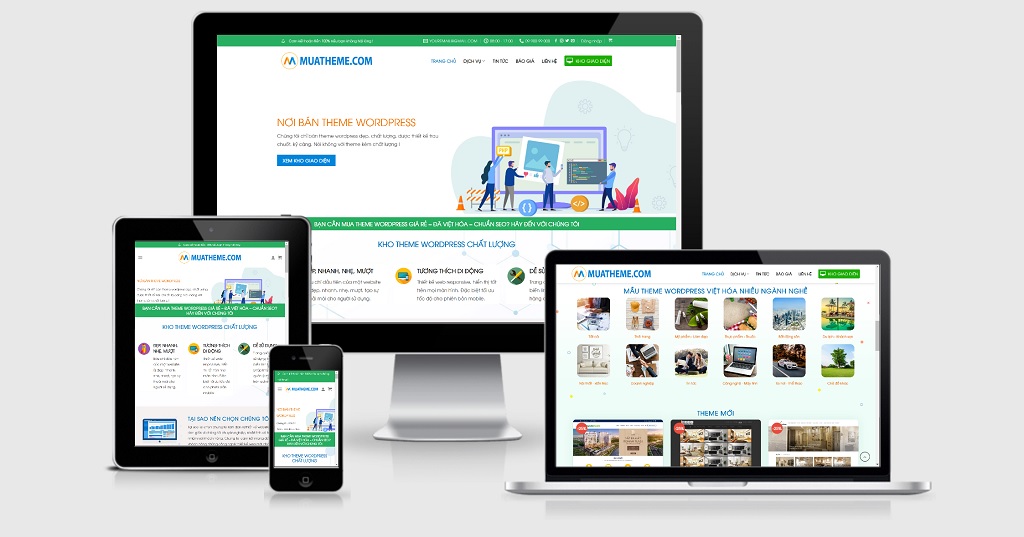 Theme wordpress bán theme, giao diện web mẫu số 3