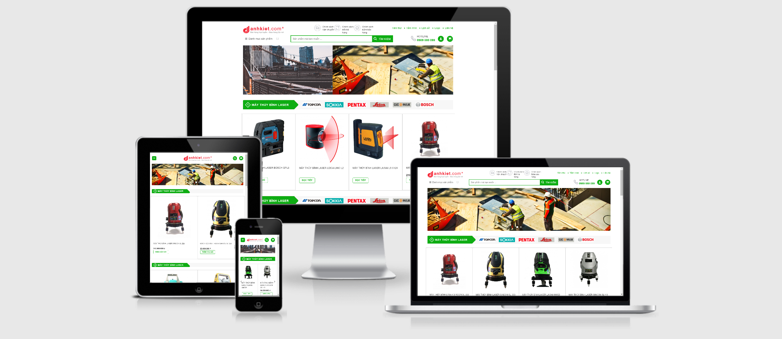 Theme wordpress bán thiết bị đo đạc