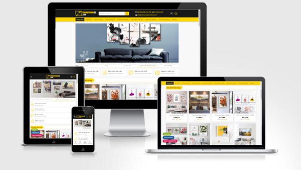 Theme wordpress bán tranh tường canvas, trang trí nhà cửa