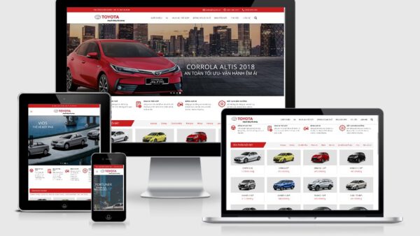 Theme Wordpress bán ô tô Toyota đẹp tuyệt vời