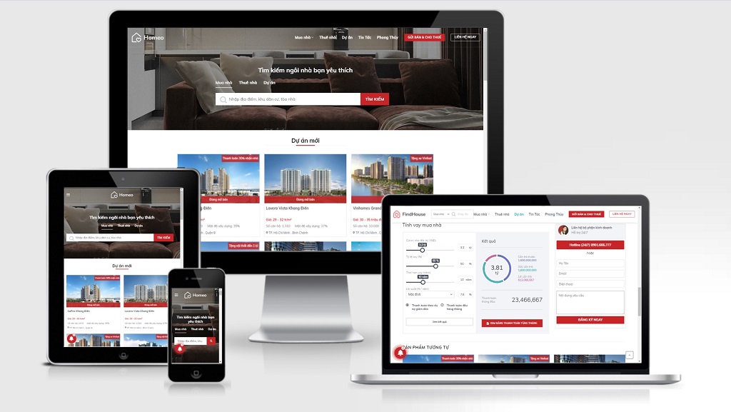 Theme Wordpress bất động sản cao cấp - Mẫu số 33