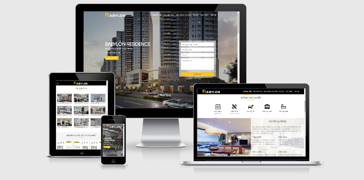 Theme Wordpress bất động sản mẫu số 8 - Babylon Residence