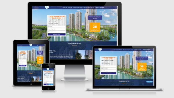 Theme Wordpress landing page bất động sản dự án GemRiverside