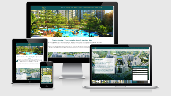 Theme Wordpres bất động sản mẫu số 10 - Dự án Celadon Gamuda