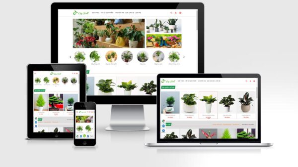 Theme Wordpress bán chậu cây, cây cảnh, cây xanh mẫu số 3