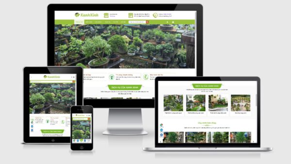 Theme Wordpress bán chậu cây, cây cảnh, cây xanh mẫu số 4