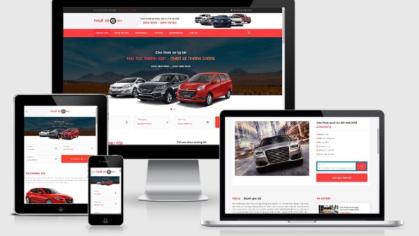 Theme Wordpress dịch vụ cho thuê xe oto mẫu số 2