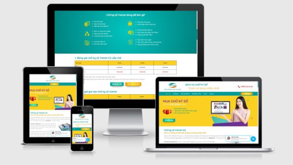 Theme Wordpress bán chữ ký số - Mẫu số 1