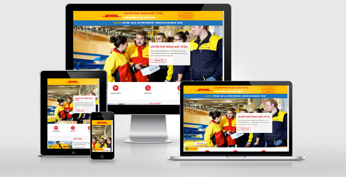 Theme Wordpress giới thiệu công ty chuyển phát nhanh