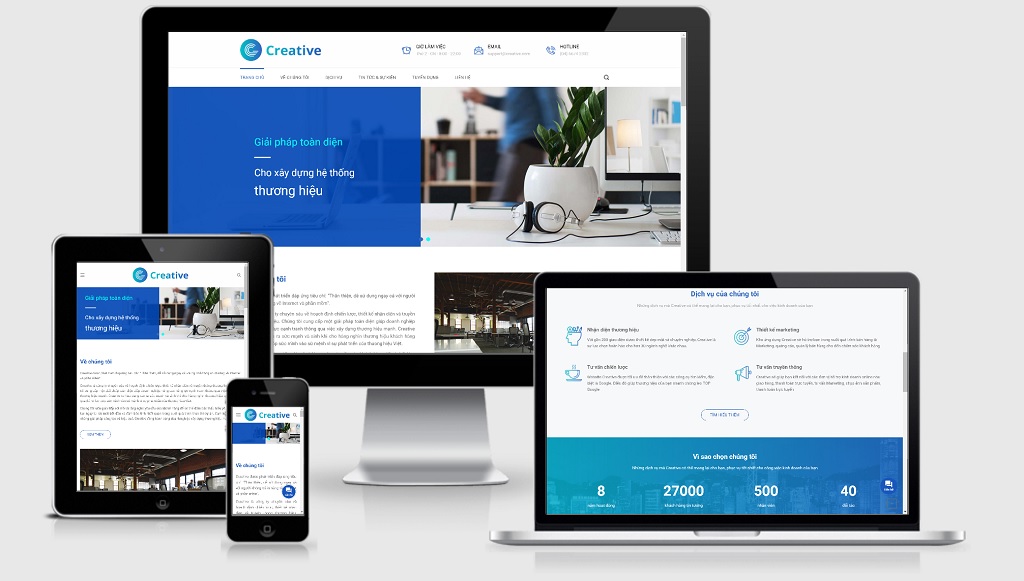 Theme Wordpress công ty truyền thông, marketing, thương hiệu