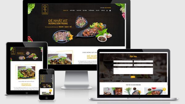 Theme Wordpress dành cho nhà hàng đẹp - Mẫu số 5