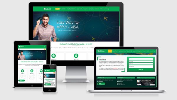 Theme Wordpress dịch vụ làm visa, hộ chiếu số 2