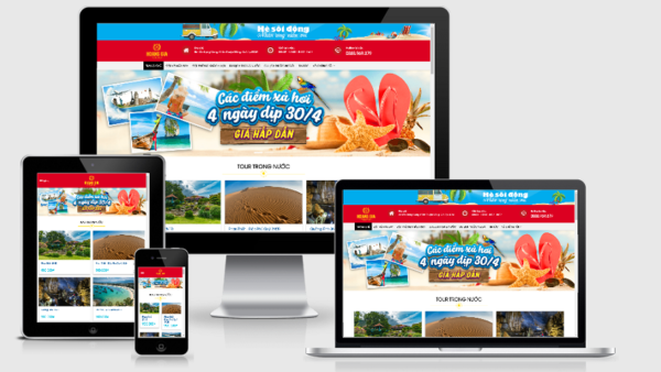 Theme Wordpress du lịch Việt hóa mẫu số 2