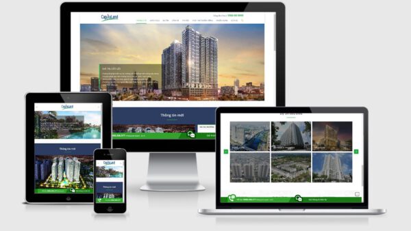Theme Wordpress giới thiệu công ty bất động sản Capital Land