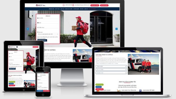 Theme Wordpress giới thiệu công ty giao hàng, chuyển phát Best Express Q7