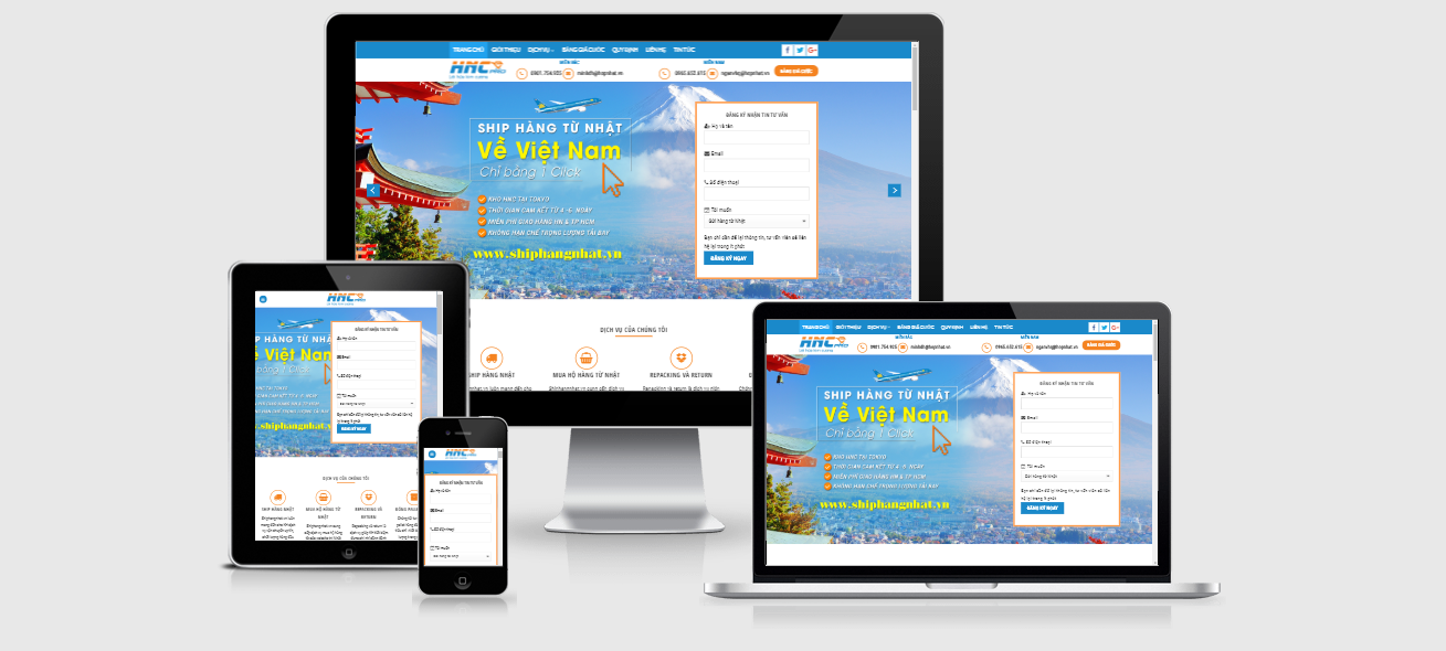 Theme Wordpress giới thiệu công ty chuyển phát, ship hàng