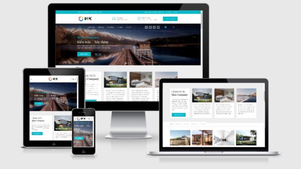 Theme Wordpress nội thất - kiến trúc - Xây dựng Hnk
