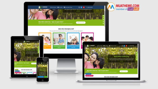 Theme Wordpress giới thiệu dịch vụ bảo hiểm nhân thọ