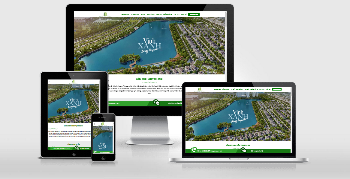 Theme Wordpress giới thiệu dự án bất động sản Green Bay