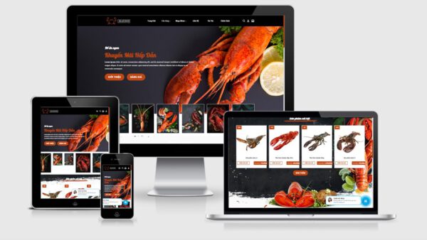 Theme Wordpress bán hải sản cao cấp mẫu số 3