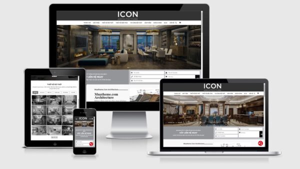 Theme Wordpress kiến trúc - nội thất mẫu số 3 - Icon Architecture