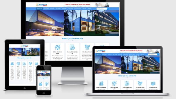Theme Wordpress giới thiệu công ty kiến trúc mẫu số 2