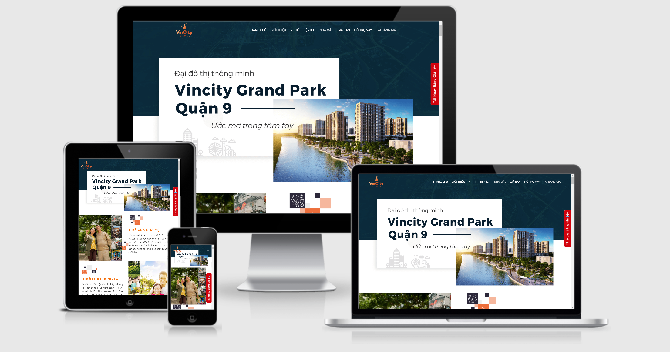 Theme Wordpress landing page bất động sản - Dự án VinCity