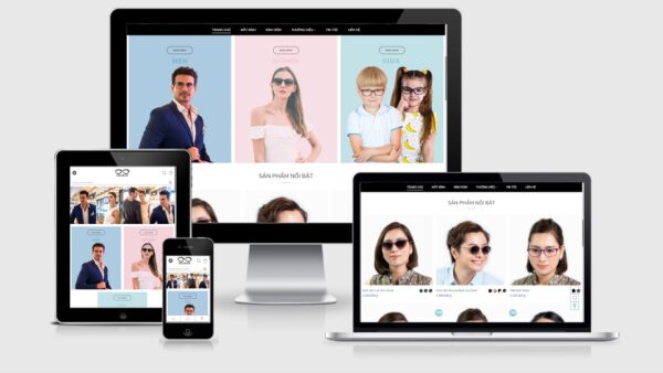 Theme Wordpress bán mắt kính thời trang mẫu số 2