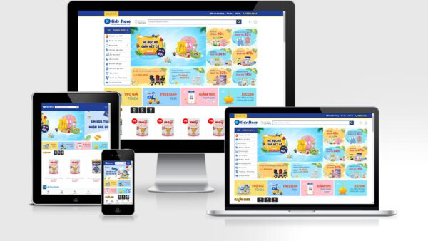 Theme Wordpress shop mẹ và bé mẫu số 4 - Kids Store
