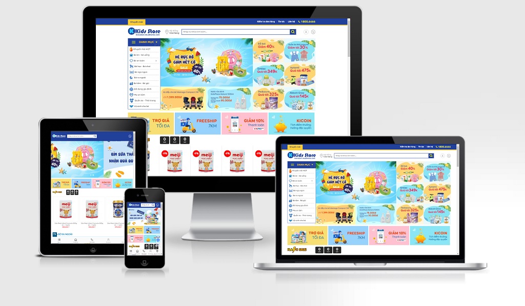 Theme Wordpress shop mẹ và bé mẫu số 5 - KidsShop
