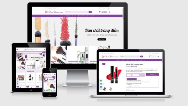 Theme Wordpress bán mỹ phẩm mẫu số 21